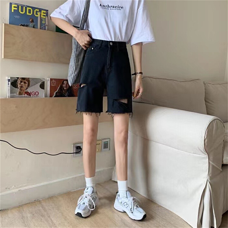New in early summer! [weird] basic versatile skinny denim shorts k8925# LSW