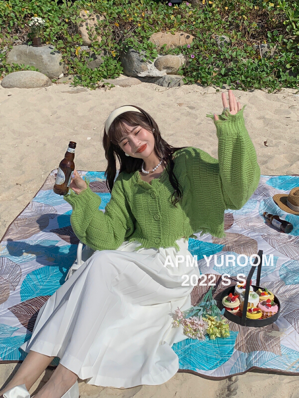 New year in early spring! [APM yuroom] niche design single breasted knit cardigan 22509# LSL