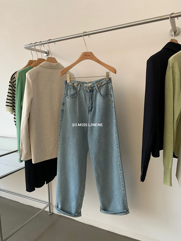 [Imiss] versatile high waist loose jeans cx7930# LSW