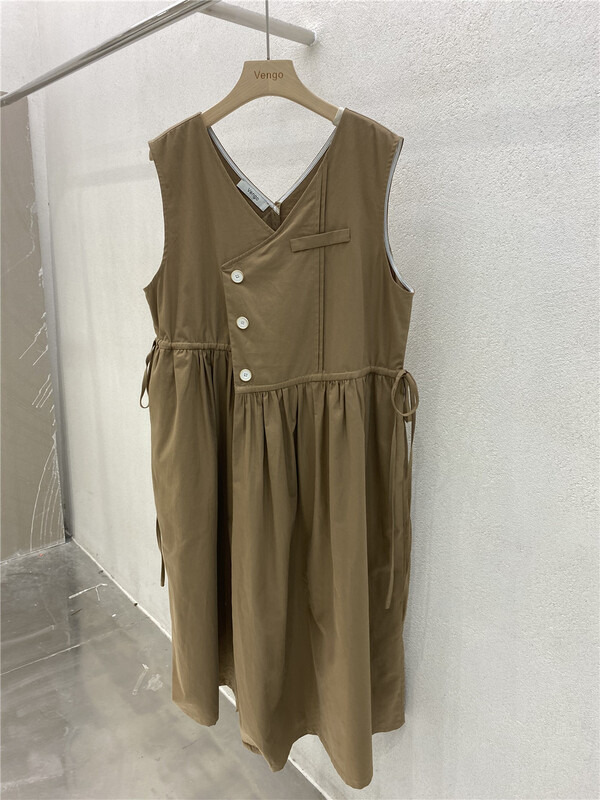 [vengo] loose bandage vest dress 6936# XJ