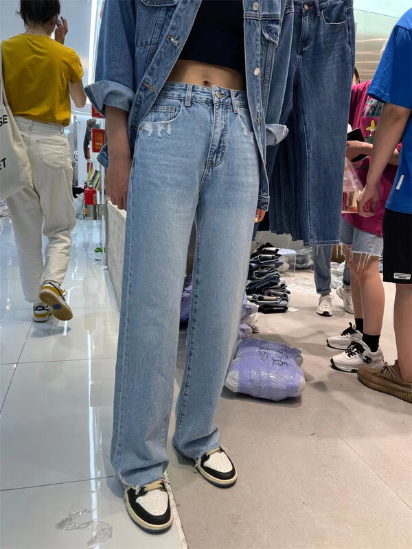 [buyer Yan Xuan Dai Jiaer] Korean straight jeans 81159# Cl