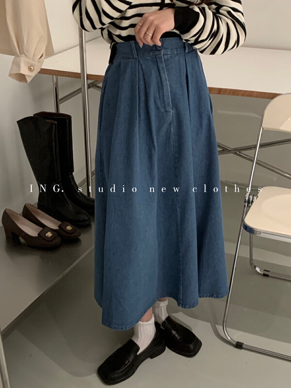 goods in stock! New year in early spring! Slim denim waist
