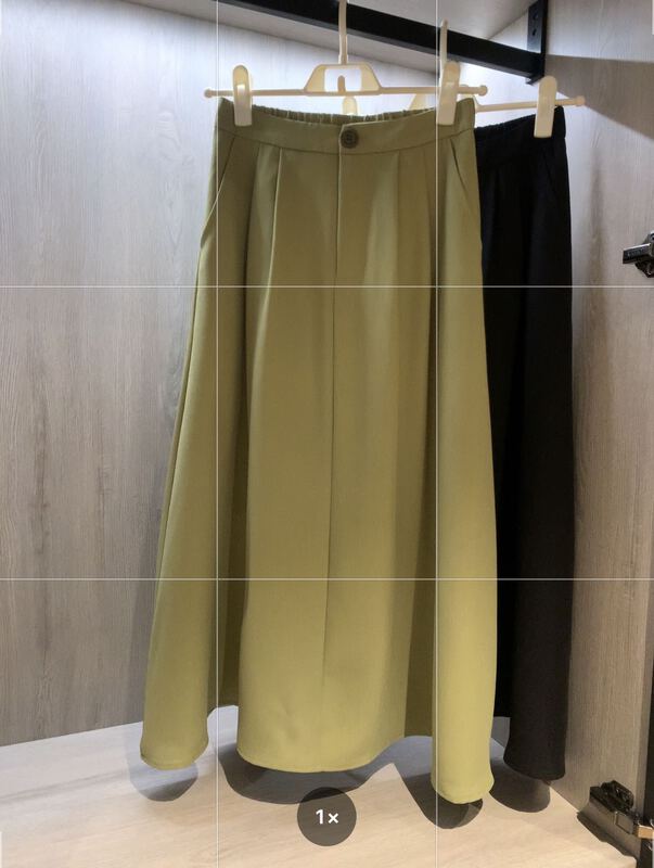 New year in early spring! [going] solid color versatile medium length skirt 7796# lwy