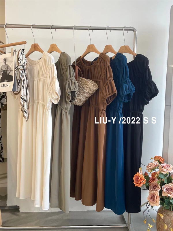 [Liu. Y] pleated lady dress 6192# L