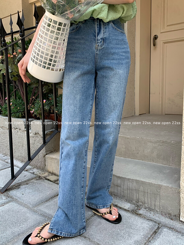 [new open] high waist versatile skinny jeans hk22717# zxl