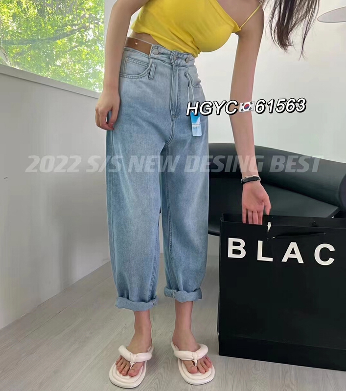 goods in stock! New in early summer! [Korean original] Korean Tencel gradient jeans 61563# L