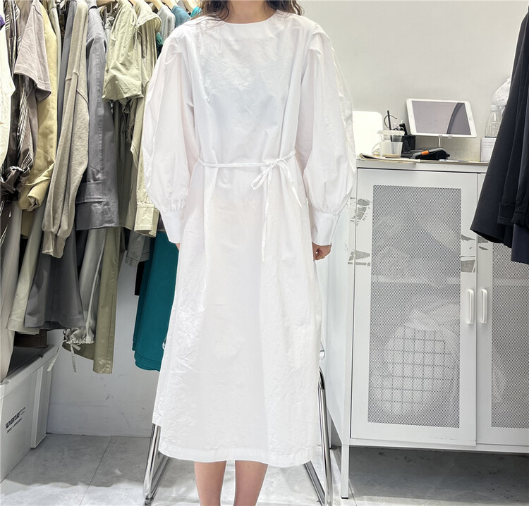 New in early summer! [sanbara] Korean style pure minority dress (with belt) 9262# LSW