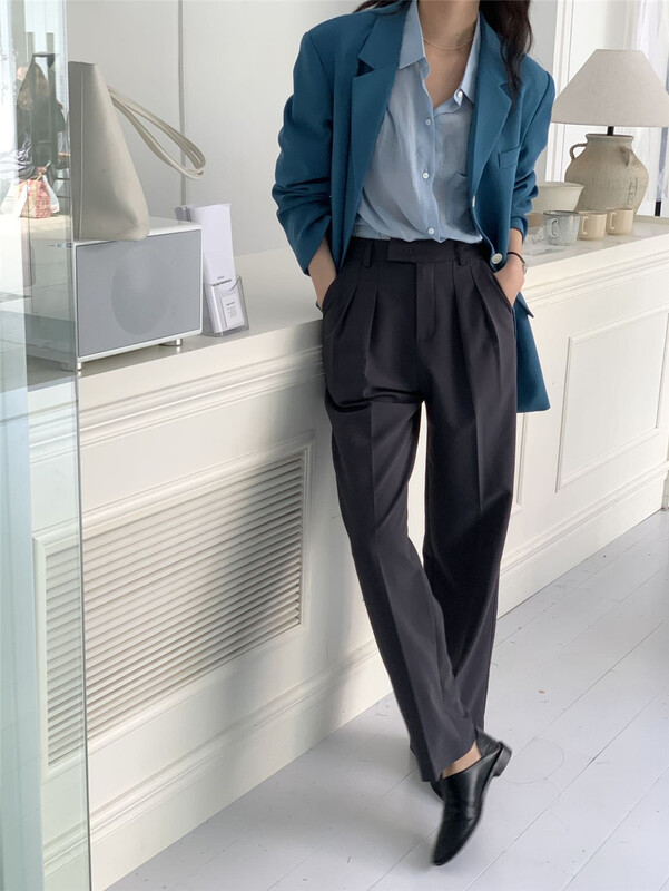 goods in stock! File mouth explosion! New in early summer! [ohhhh] simple, casual and versatile, loose and vertical pants 1073# CLS