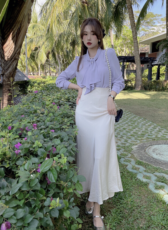 New year in early spring! [J2. J1wg] simple style, light luxury style, slim skirt 22017# cqw