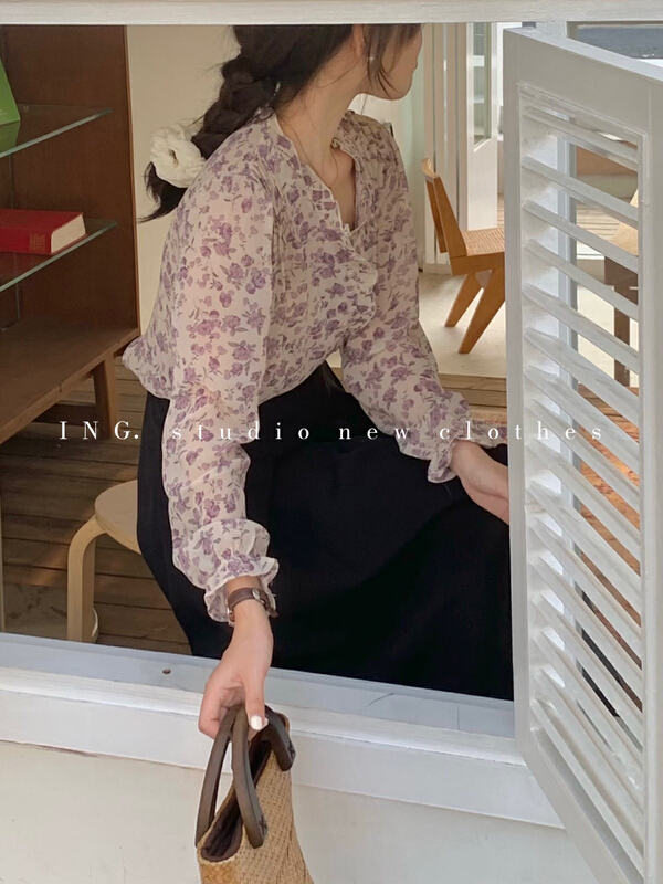 [ing] Korean chic sweet shirt 6883# ZSY