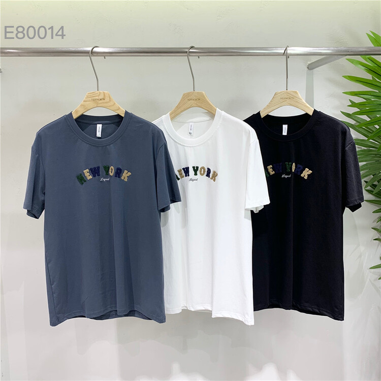 New year in early spring! [Yeji] Korean versatile letter Casual Short Sleeve T-shirt e80014# ZZL
