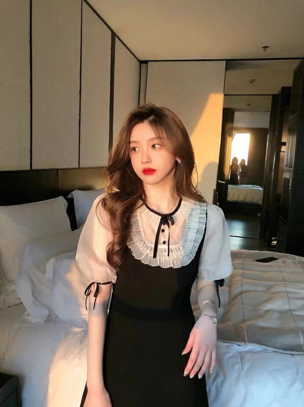 [Kiki studio] retro slim dress 5818# hjy