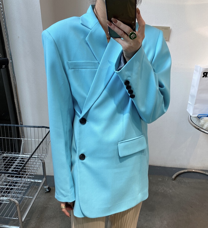goods in stock! New year in early spring! [modern 197] Korean casual clean color suit 693-1# zyh
