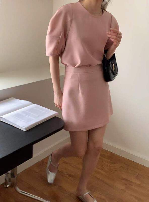 [bluepops] net version bubble sleeve fashion small shirt a2338# zxl