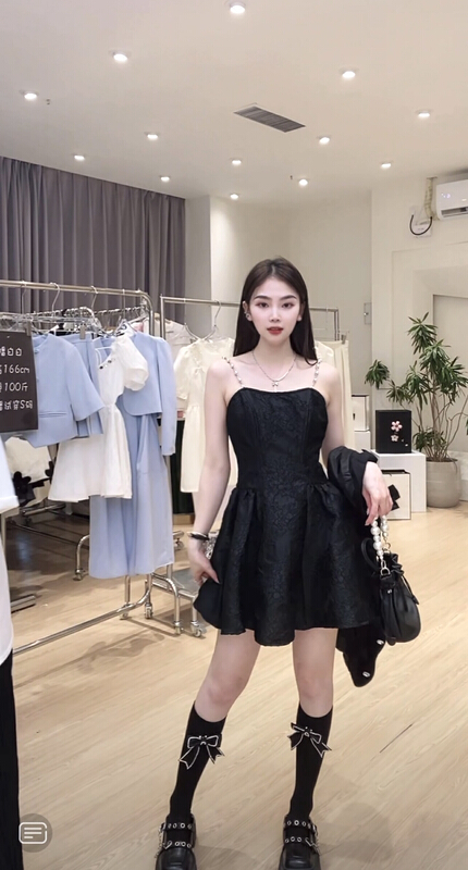 In early summer! [Feimao Philippine cat] Korean version Pullover sleeveless dress (with detachable shoulder strap) ym-7078\lsl