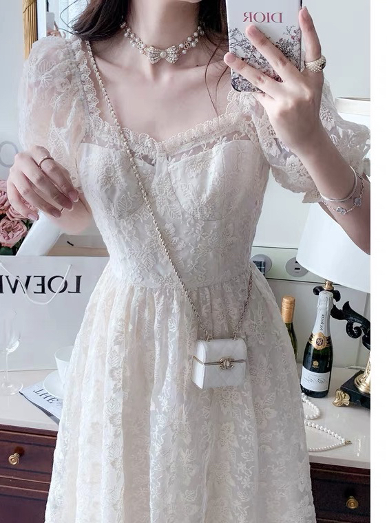 [w design] French elegant lady lace dress 20621# WPL