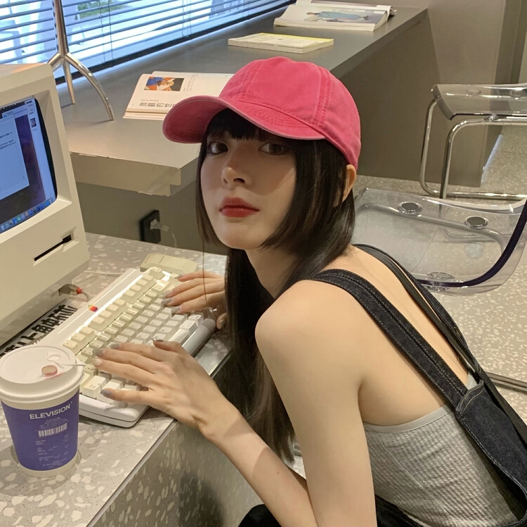 [inside] Korean retro, simple, fashionable, old soft top, sun shading and versatile baseball hat m82288# zxl