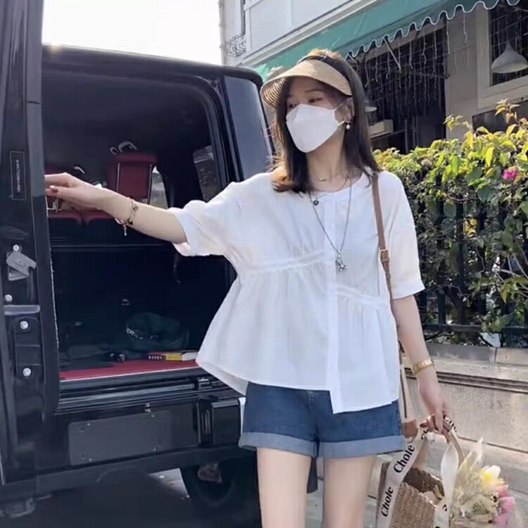 [come and see] irregular design shirt 736# JJ