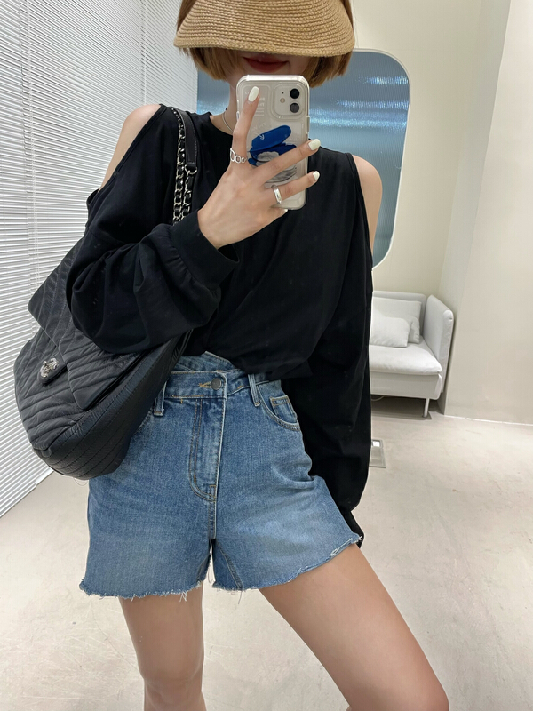 [keyboard] simple and versatile off shoulder sunscreen shirt 906# LSL