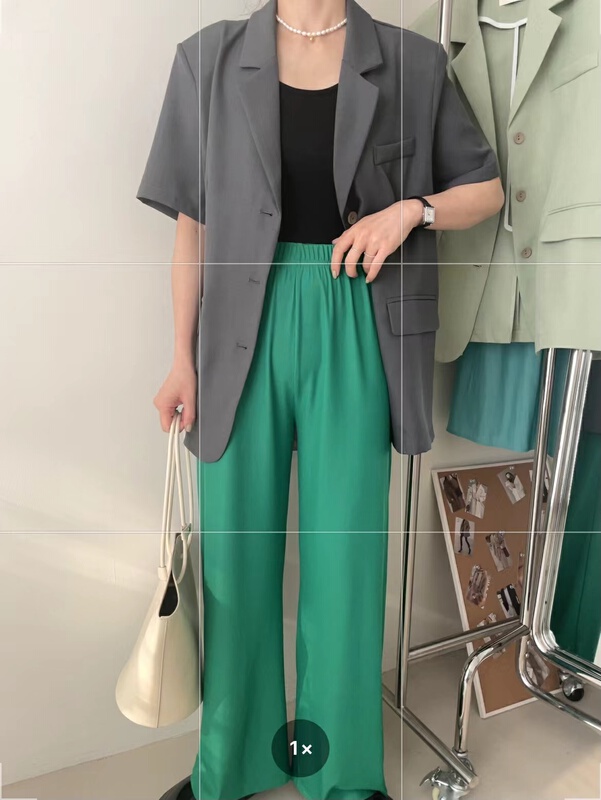 New in early summer! [in mode] high waist simple casual pants 8689# cqw