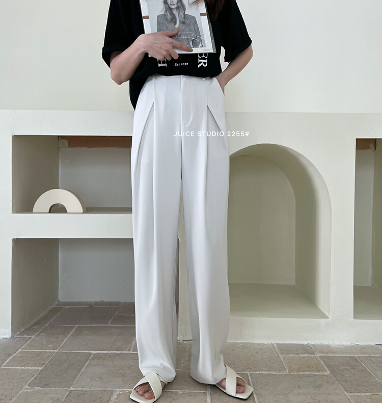[juice] Korean version high-grade straight trousers 2255# ll