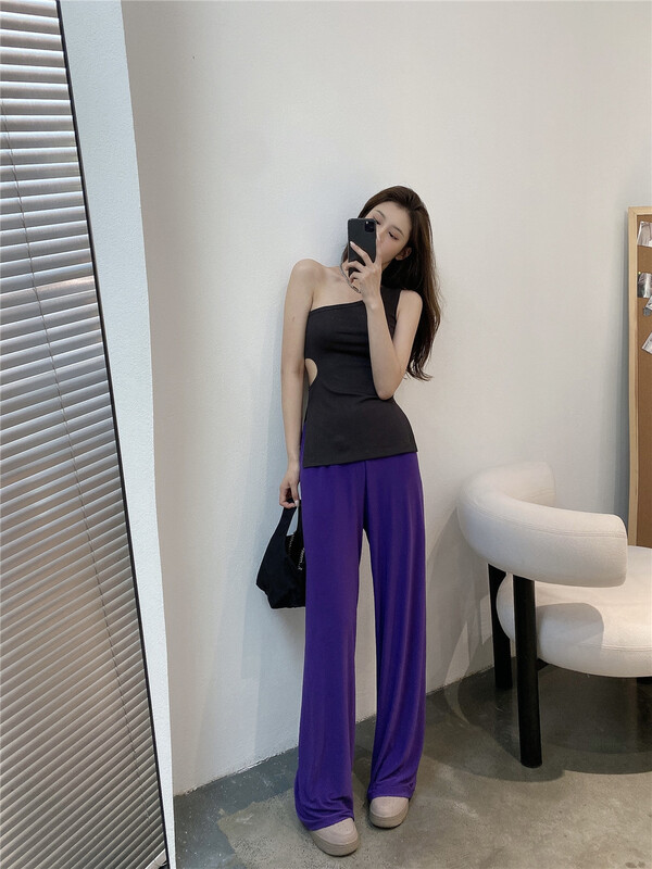 [modern 197] Korean sleeveless one shoulder vest / sling 7032# GYJ