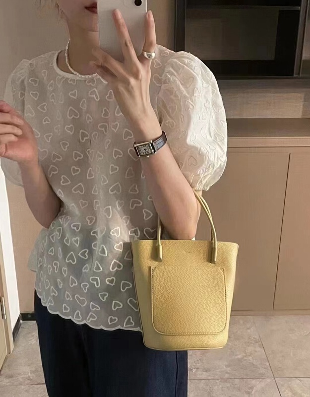[m.zi studio] Korean style texture bubble sleeve shirt 5628# HBx
