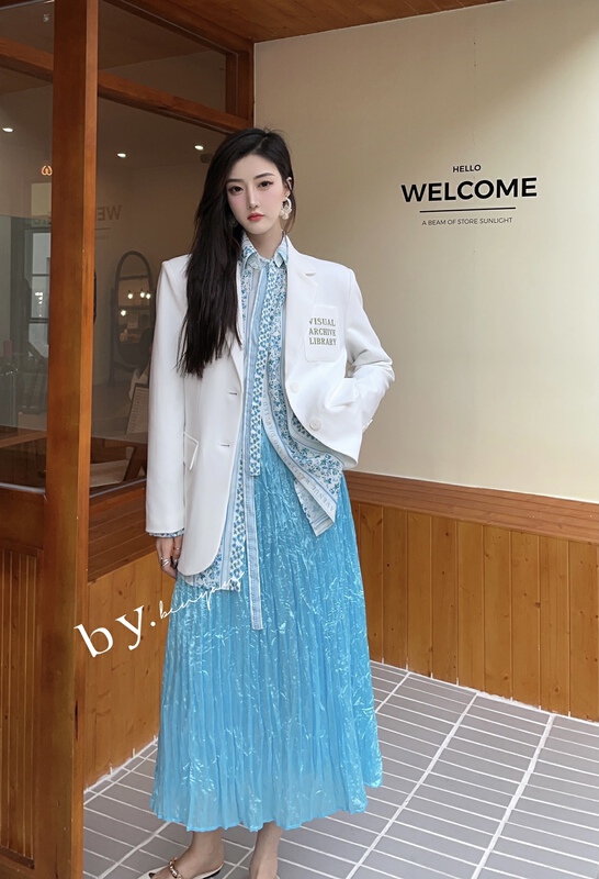 New year in early spring! [benyan] versatile loose pleated skirt 9796# zxx