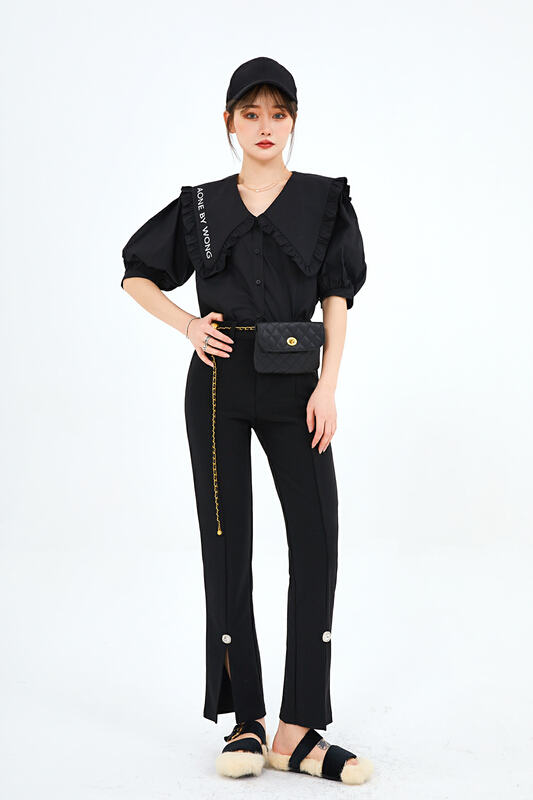 New year in early spring! [Alala] small minority design baby collar letter shirt s1163a# JJ