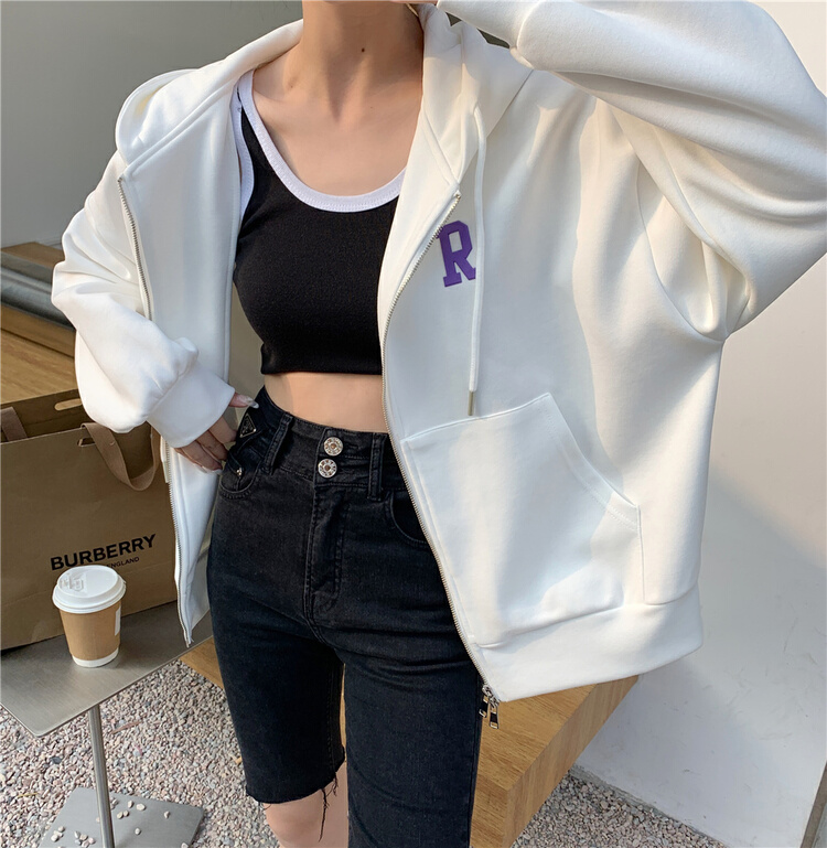 New year in early spring! [b.boom] Korean hooded letter jacket 2632# XYJ