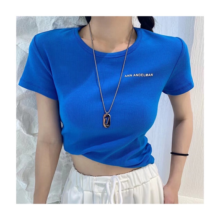 New in early summer! [Yuanxi] classic short round neck short sleeve T-shirt 741# LSL