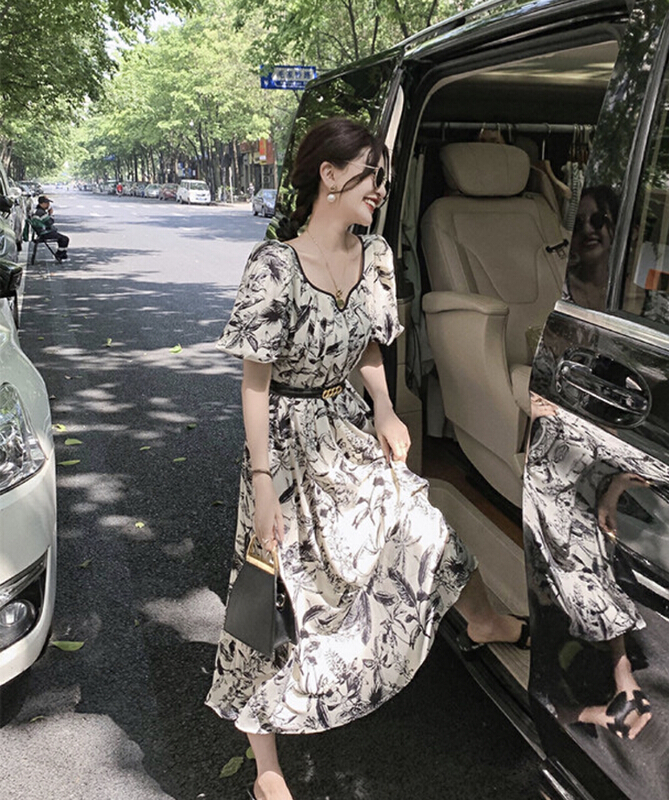 New in early summer! [JH] online fashion medium length dress 41331# PCZ