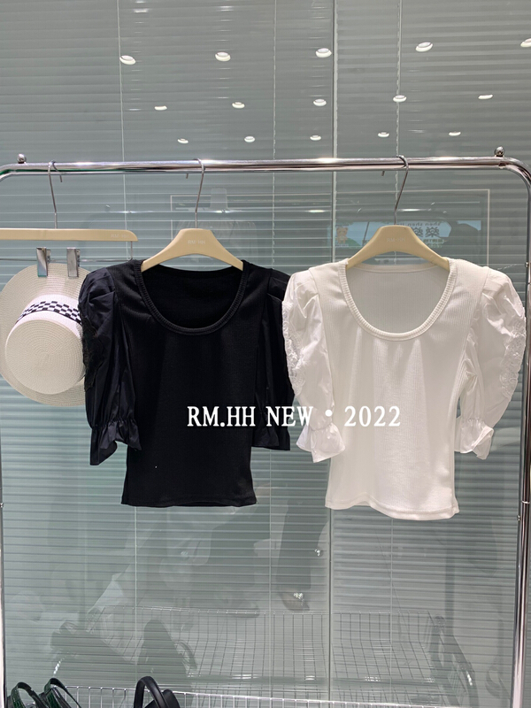 [RM. HH] Korean versatile fashion bubble sleeve blouse 2100# PCZ