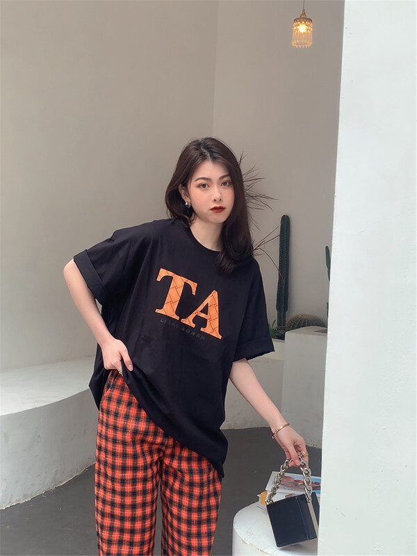New year in early spring! [al] letter fashion Korean Short Sleeve T-shirt 3077# ozq