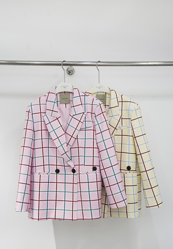 goods in stock! New year in early spring! [C oni] loose casual Plaid suit ol222x4589# zxl