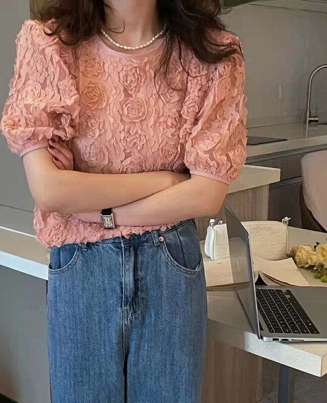 [baby] flower fashion temperament small shirt 8571# WTT