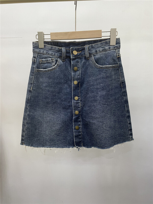 New in early summer! [aepjeans] Korean style personalized breasted rough skirt 18385# CLS
