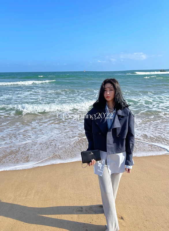 New year in early spring! [t-too] fashionable Korean shirt + Korean fashion short coat suit 335873# LSL