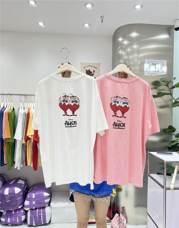 goods in stock! New in early summer! [rara] cartoon print loose short sleeve T-shirt t79119-1# LSL