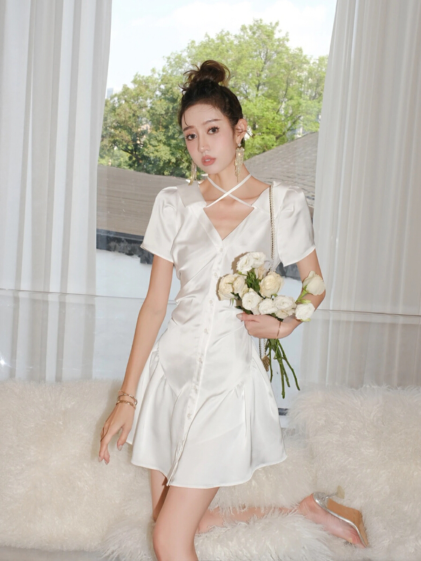 New in early summer! [Alala] a slim dress l1369# JJ designed by a small group