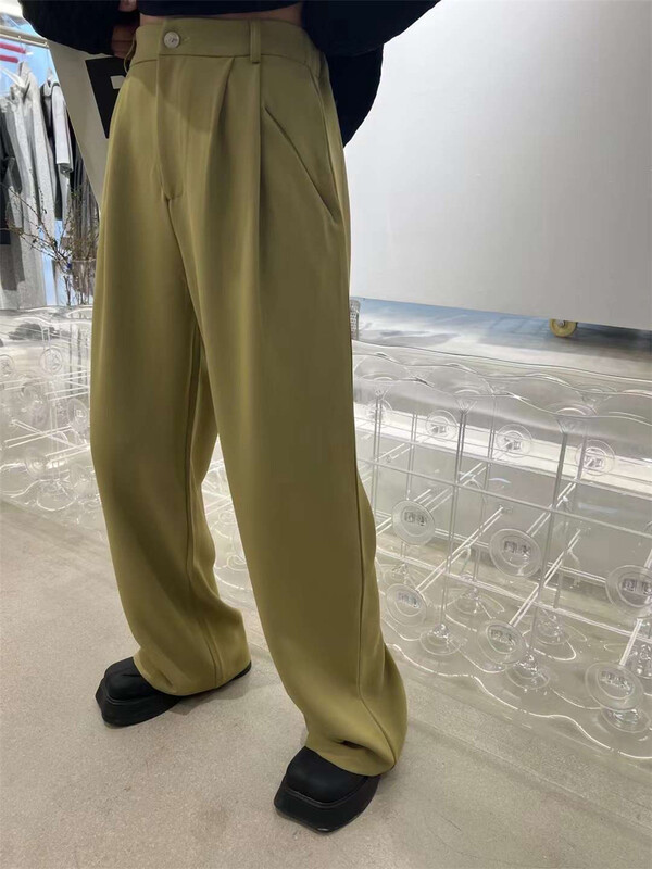 goods in stock! New year in early spring! [VI. Liu Liu] Korean wide leg SLIM STRAIGHT trousers 73895c# zxx