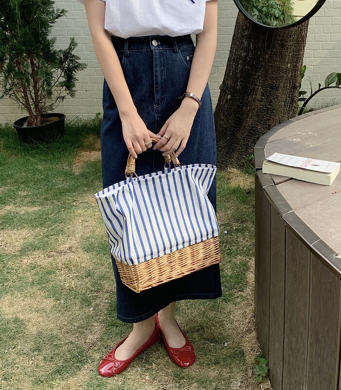 [m-canvas] Korean high waist split skirt y8035# lwy