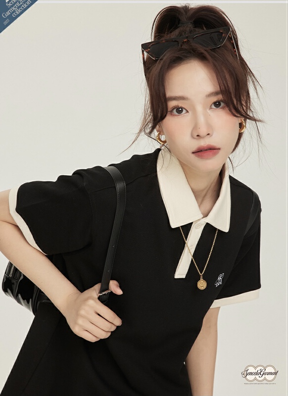 New in early summer! [free Valley] color blocking aging fashion slim short sleeve T-shirt 4709# LSW