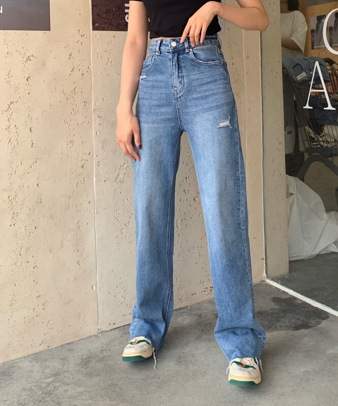 Original price 136.36! New year in early spring! [1980] draping jeans 2c65009# zyh