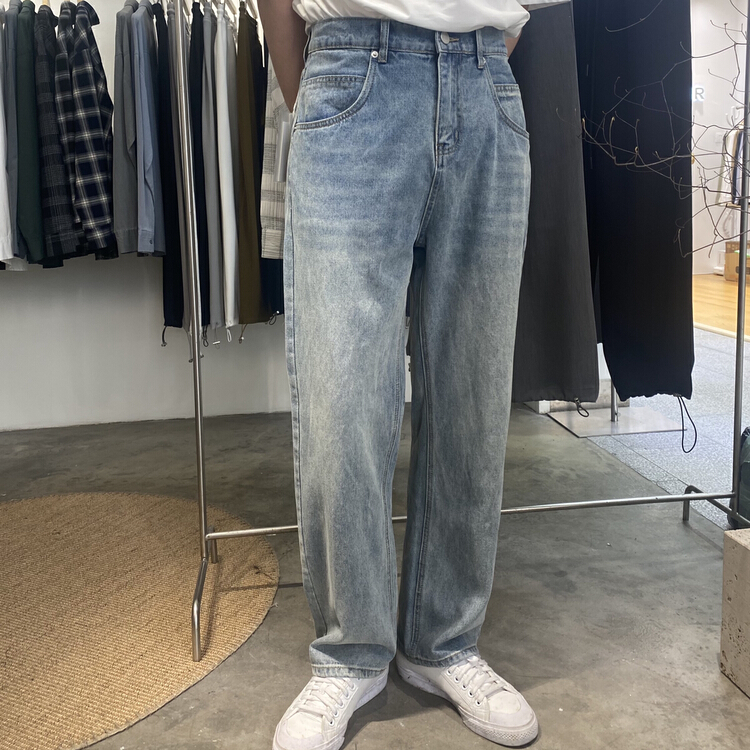 New year in early spring! [oct.secisland] retro straight leg Korean jeans k78# ZZL