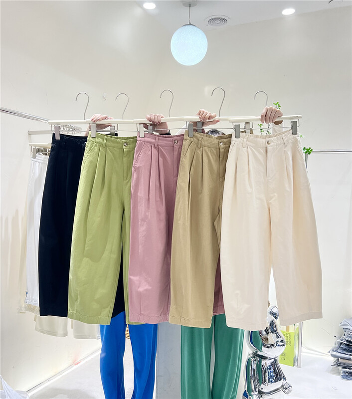 New in early summer! [cuvvi] simple and loose retro casual pants 60791# LSL