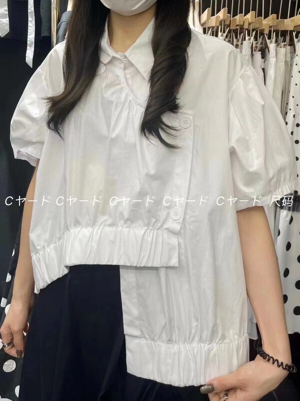 New in early summer! [size] Korean style placket design foreign style fashion shirt 5589# LSW