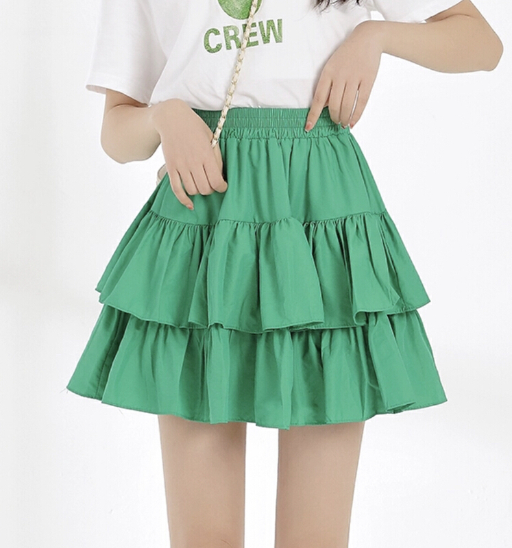 New in early summer! [love in clothes] design sense niche cake skirt 8955# Cl