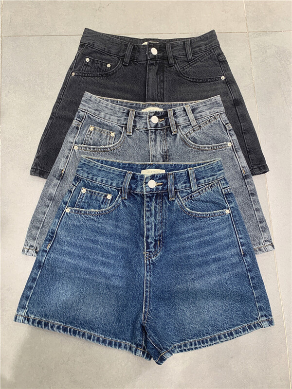 [t-platform] high waist, slim and versatile denim shorts w6136# zxx