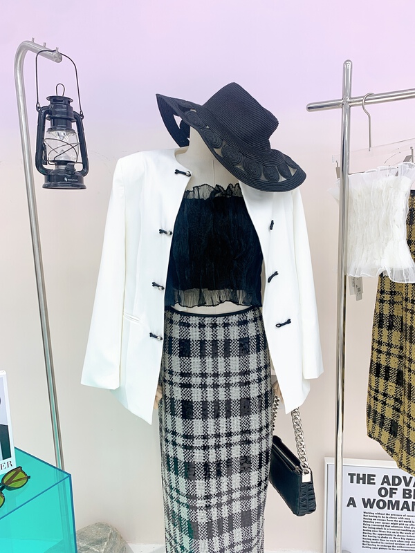 goods in stock! Cxdhh / new in early spring! [strict selection - planting grass and trees] Korean V-neck clean color suit xc15-31913# ozq